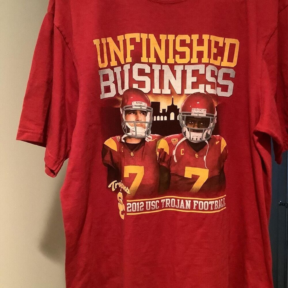 2012 usc football schedule tee t shirt promo sports size large The 2012 USC Troj